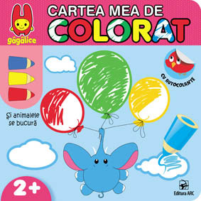 Cartea mea de colorat. Și animalele se bucură. Cu autocolante